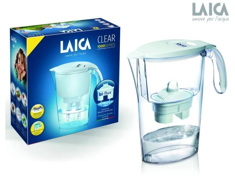 Laica Color Clear Line fehér kancsó plusz 1db szűrőbetét