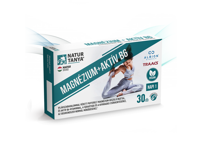 NT Vegán MAGNÉZIUM + AKTÍV B6 30db