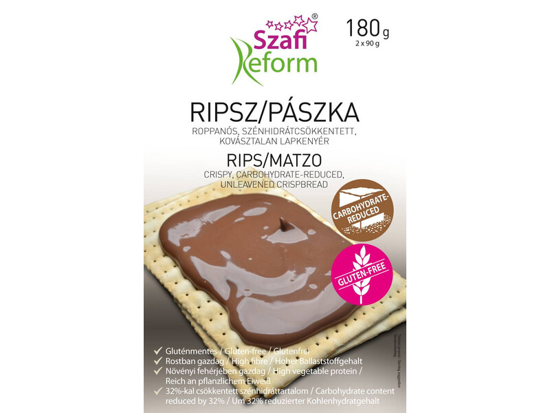 Szafi Reform szénhidrátcsökkentett ripsz / pászka (gluténmentes) 180g