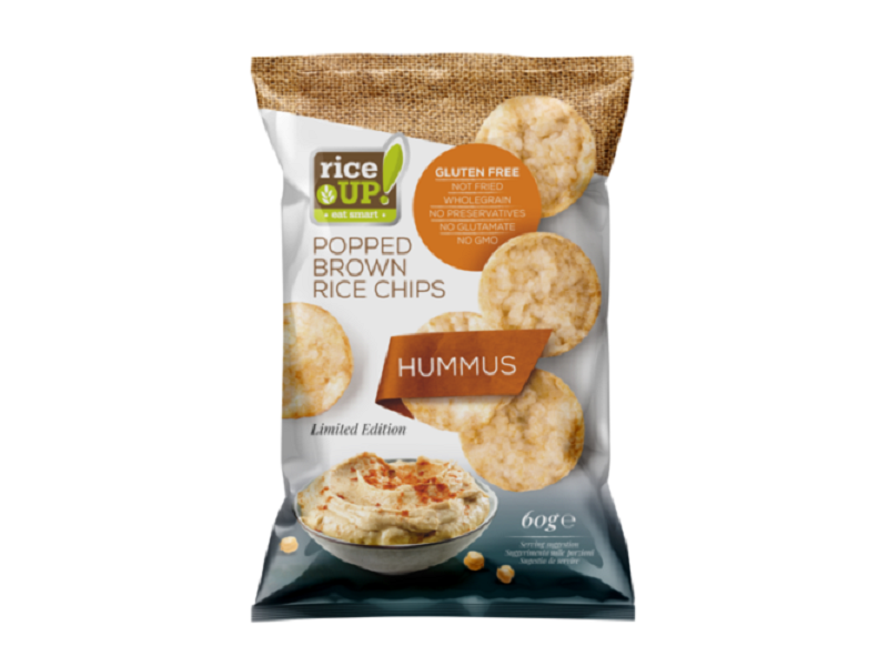 RICE UP BARNARIZS CHIPS HUMUSZ 60G