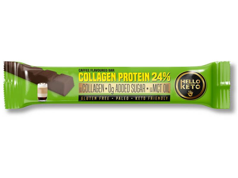 Health Market Hello Keto Kollagénprotein Kávé ízű szelet 40g