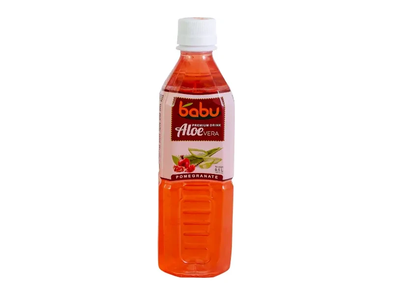 Babu gránátalma szénsavmentes ital Aloe Vera péppel 0,5l
