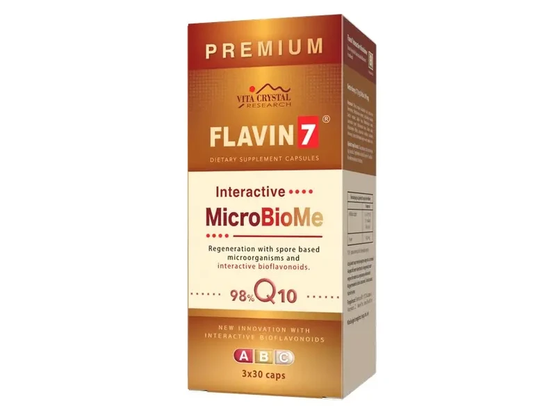Flavin 7 Q10 Premium Interactive MicroBioMe kapszula 3x 30 db