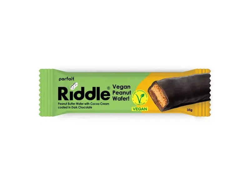 Riddle Vegán mogyoróvajas ostyaszelet kakaókrémmel 35g