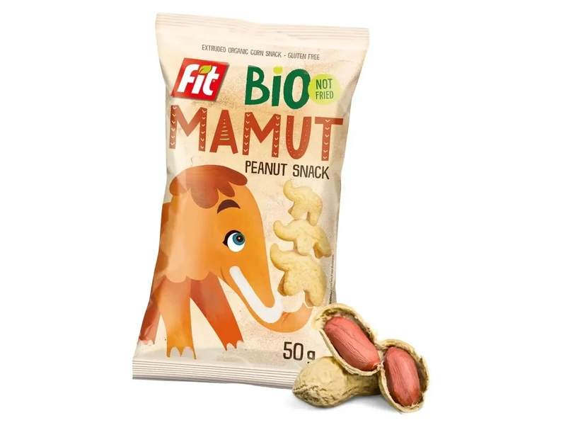 Fit Bio Snack MAMUT (földimogyorós) - extrudált, gluténmentes 50g