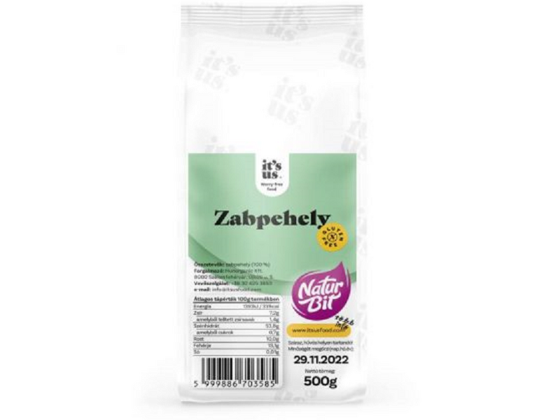 it's us NATURBIT gluténmentes zabpehely 500g