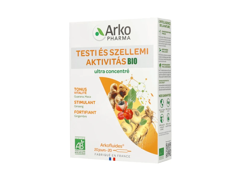 Arkofluids Bio Testi és szellemi aktivitás 20db ampulla