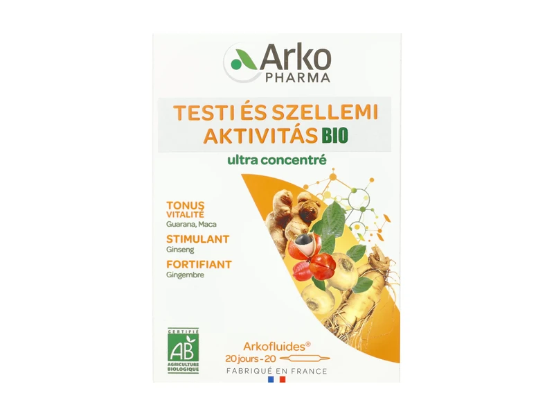 Arkofluids Bio Testi és szellemi aktivitás 20db ampulla