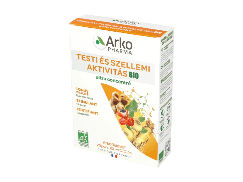 Arkofluids Bio Testi és szellemi aktivitás 20db ampulla