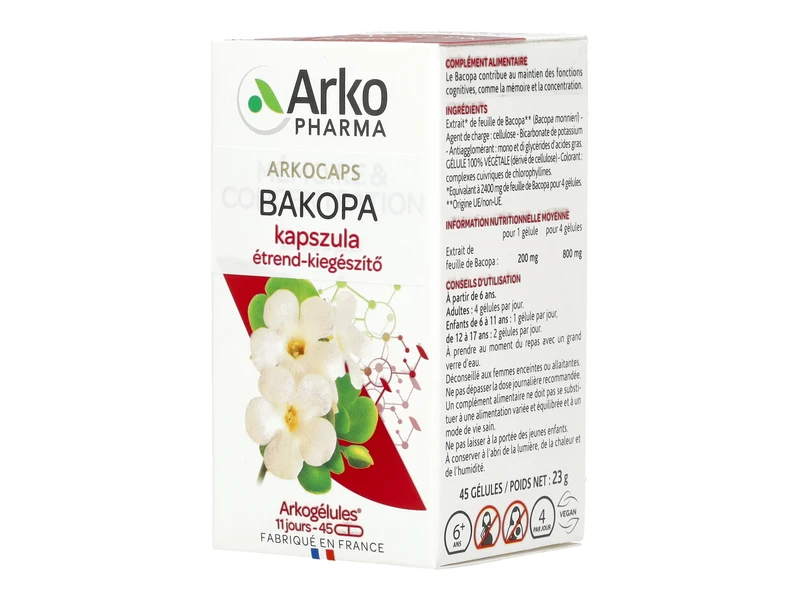 Arkocaps Bakopa kapszula 45db
