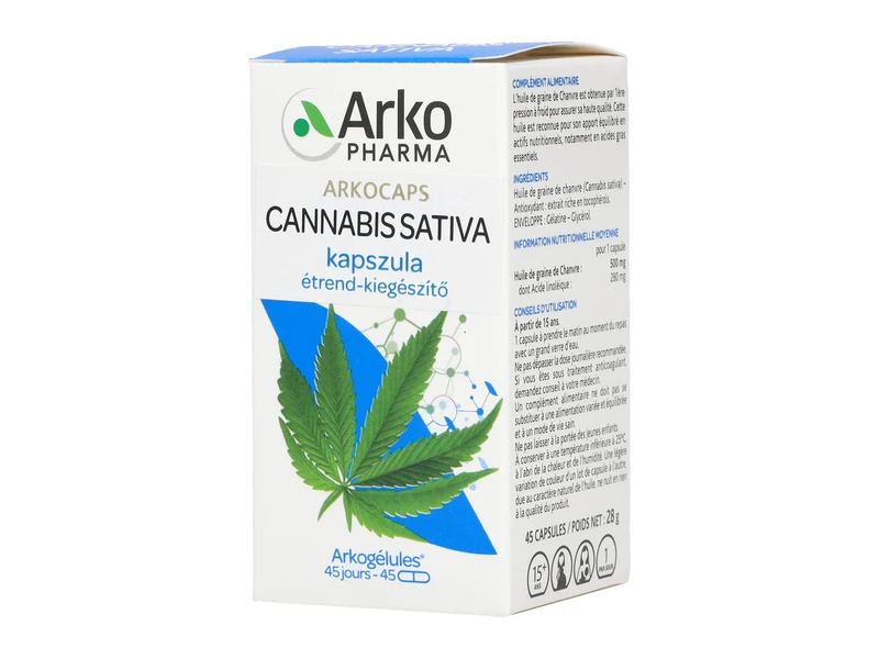 Arkocaps Cannabis Sativa kapszula 45 db