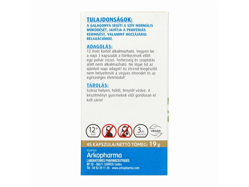 Arkocaps Galagonya kapszula 45db