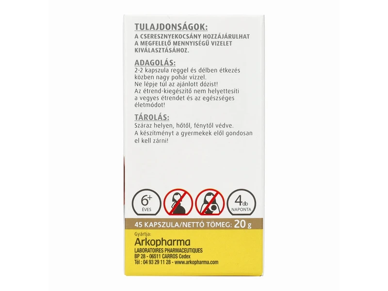Arkocaps Cseresznyekocsány kapszula 45db