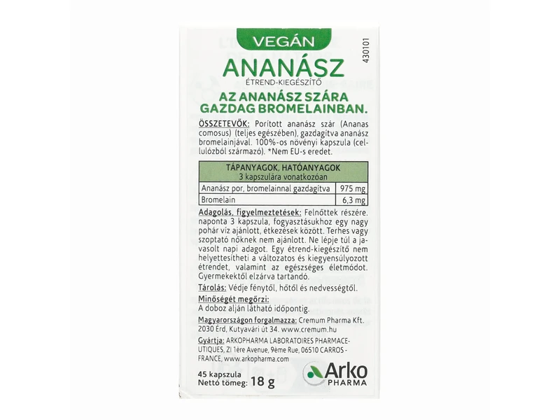 Arkocaps Ananász kapszula 45db