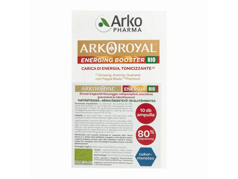 Arkoroyal Bio Méhpempő ampulla energia komplex 10 x 15ml