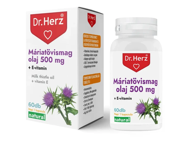 Dr. Herz Máriatövismag olaj 500mg kapszula 60 db