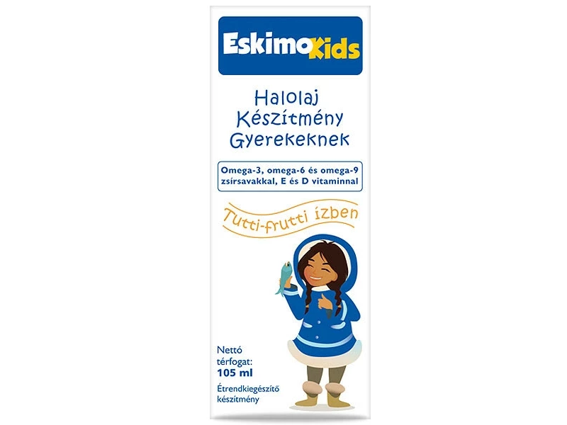 Eskimo Kids halolaj gyerekeknek tuttifruttis 105ml