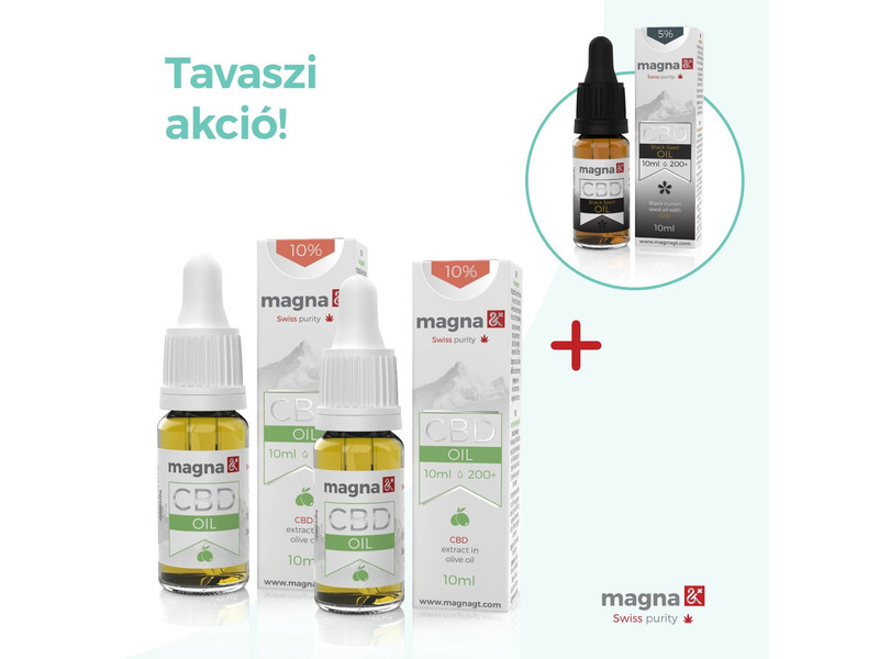 Magna G&T Szájápolási termék 10% CBD (olívaolajban) 10ml + ajándék csomag