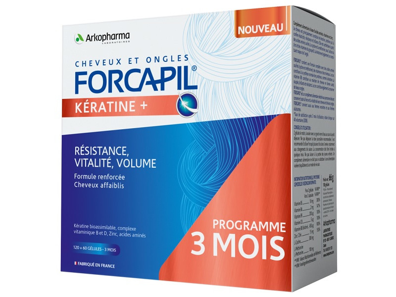 Forcapil Keratin+ Hajerősítő 180 db