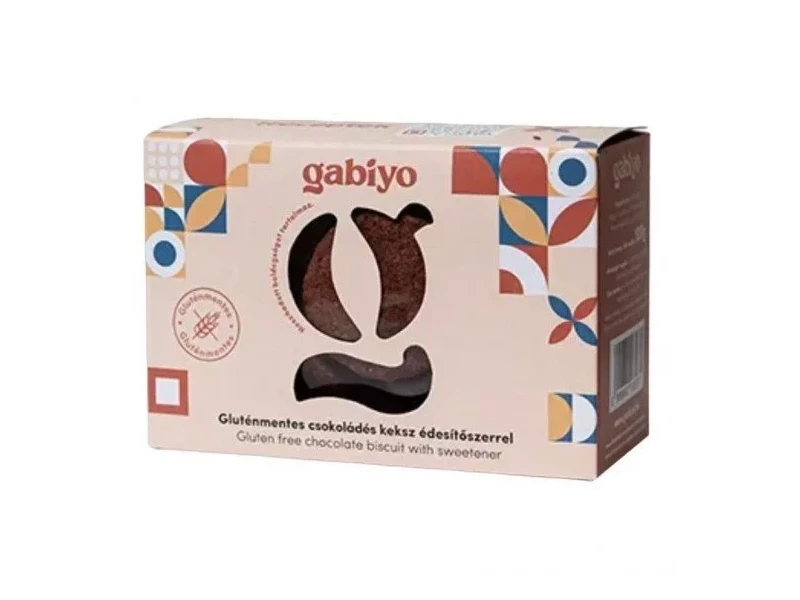 Gabiyo Gluténmentes keksz - Étcsokoládés (hozzáadott cukor nélkül) 100g