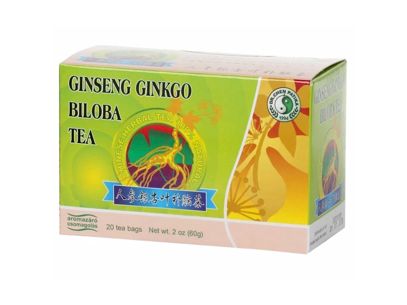 Ginseng-Ginkgo-Zöld teafilter 20 db (Dr.Chen)