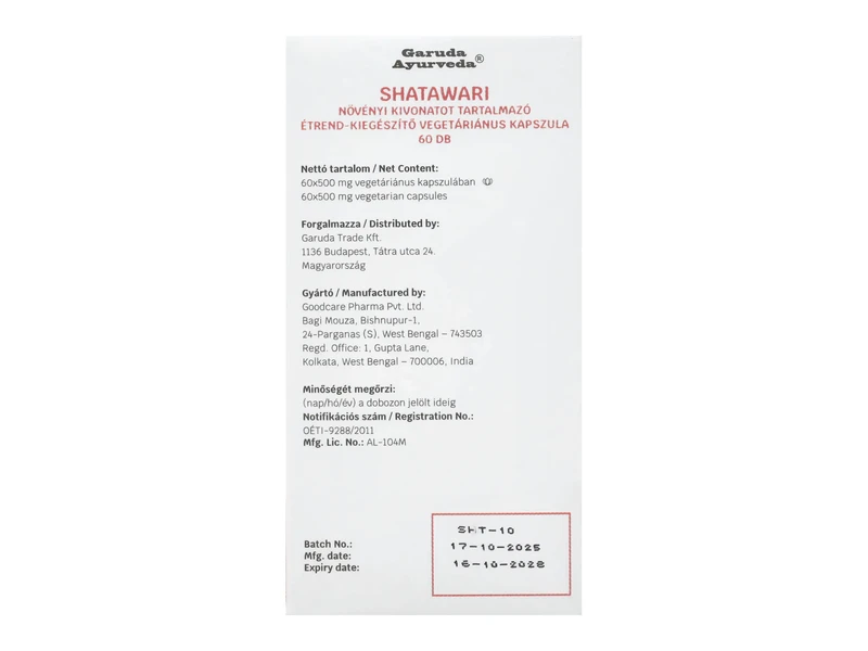 Garuda Shatavari GoodCare 60db