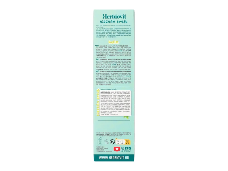 Herbiovit Body Love testápoló krém 75ml