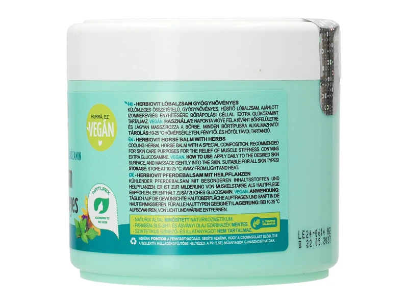 Herbiovit Lóbalzsam Gyógynövényes 250ml