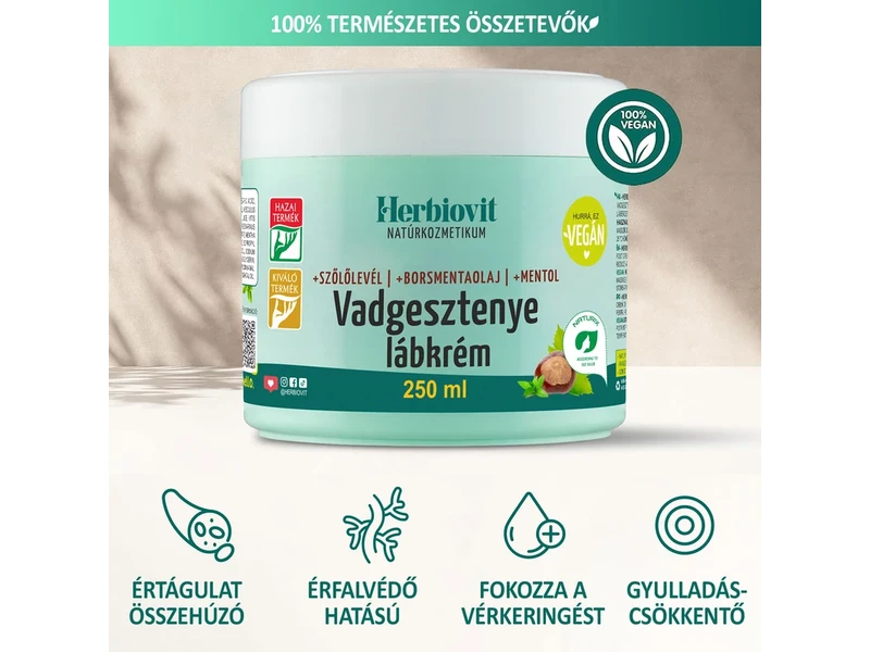 Herbiovit Vadgesztenyés lábkrém 250ml