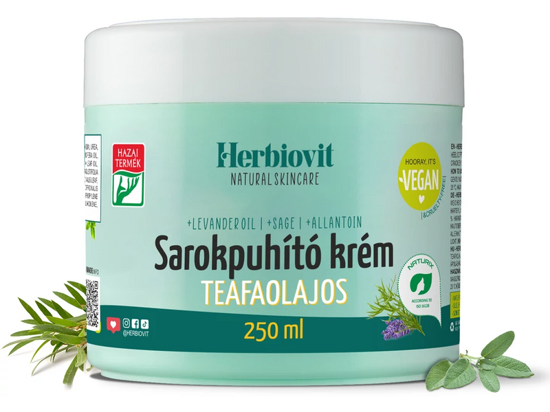 Herbiovit Sarokpuhító krém teafaolajos 250ml