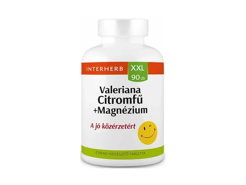 Interherb XXL Valeriana+Citromfű+Magnézium tabletta 90db