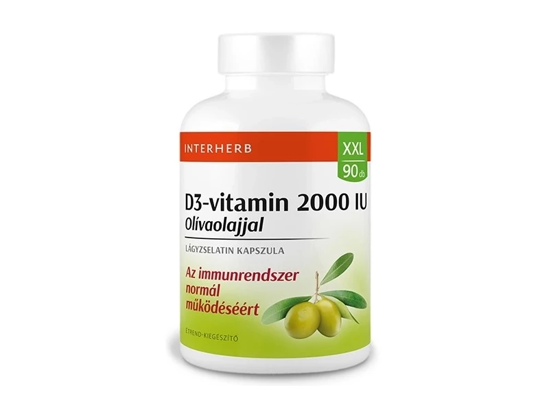 Interherb XXL D3-vitamin lágyzselatin kapszula 90 db