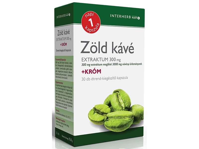 Interherb NAPI1 Zöld kávé Extraktum 300 mg 30 db