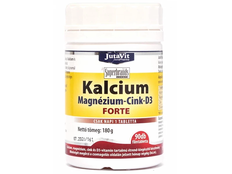 JutaVit Kalcium+Magnézium+Cink Forte 90 db