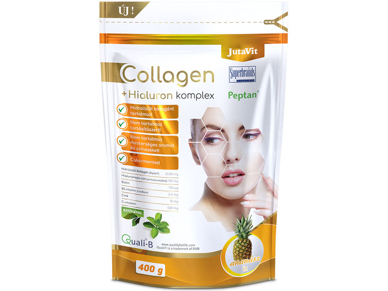 JutaVit Collagen Komplex italpor 400g ANANÁSZ ízben