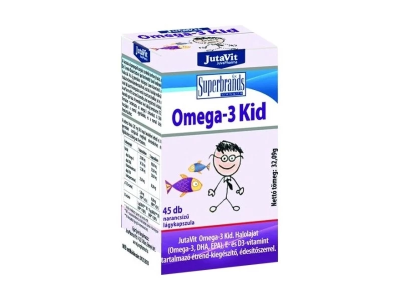 Omega-3 Kid 45 db narancsos rágókapszula (JutaVit)