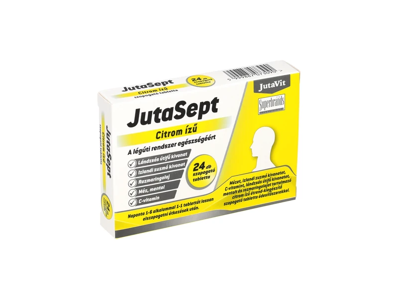 Jutavit Jutasept szopogató tabletta Citrom 24db