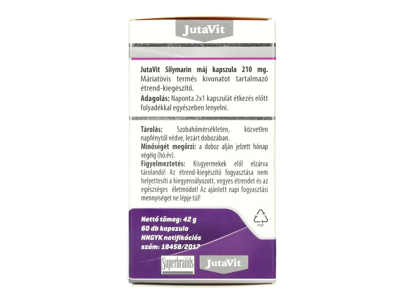 JutaVit Silymarin 210 máj kapszula 60db