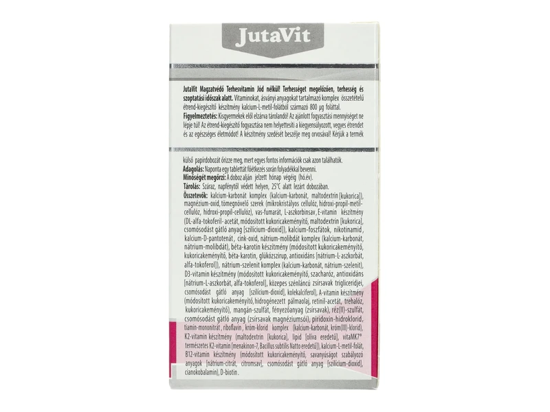 JutaVit Magzatvédő terhesvitamin (JÓD nélkül) 60db