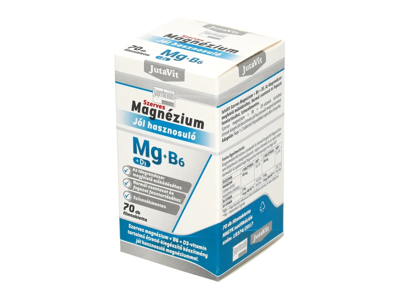 Jutavit Szerves magnézium + B6 + D3 70db