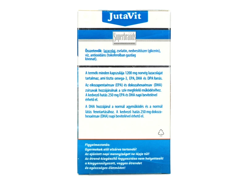 JutaVit Norvég lazacolaj 1200 mg Omega 3 100db
