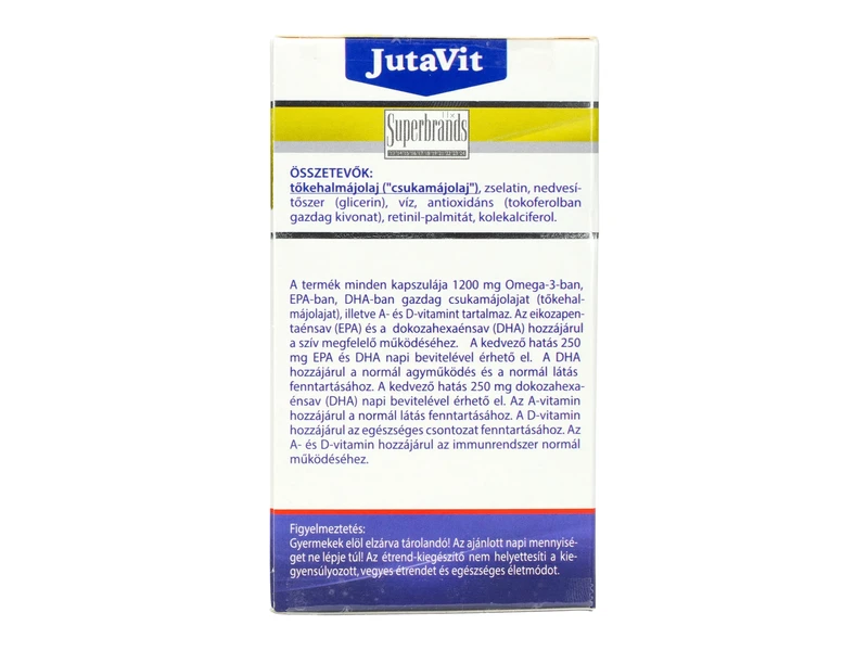 JutaVit Csukamájolaj 1200 mg 100db