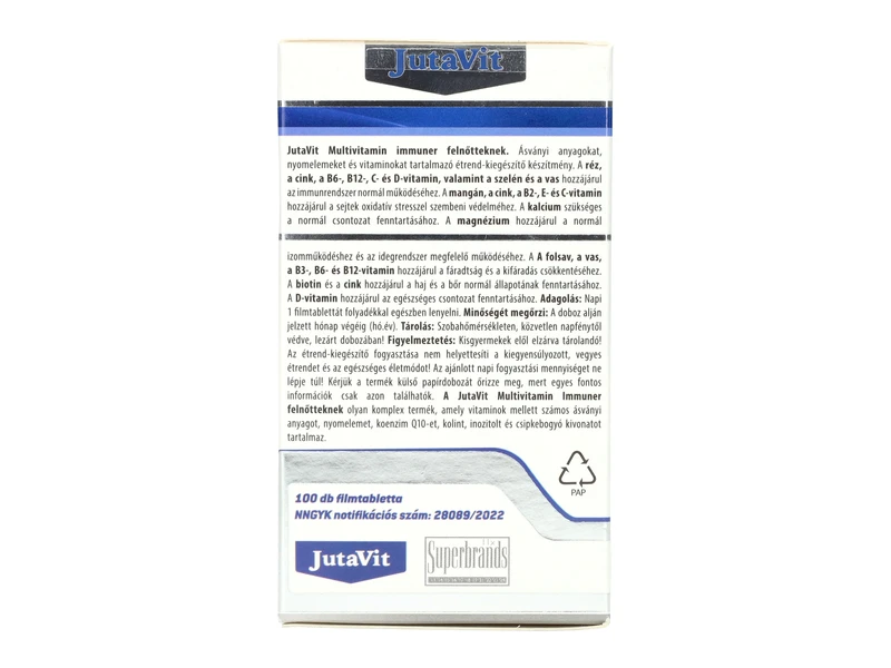 JutaVit Multivitamin felnőtteknek nyújtott kioldódású 100db