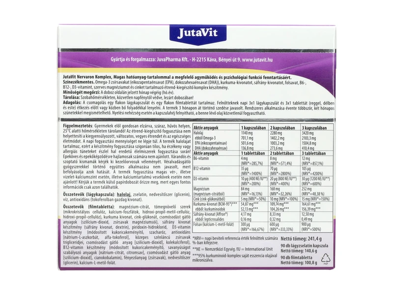 JutaVit Nervaron Komplex 90db+90db 180db