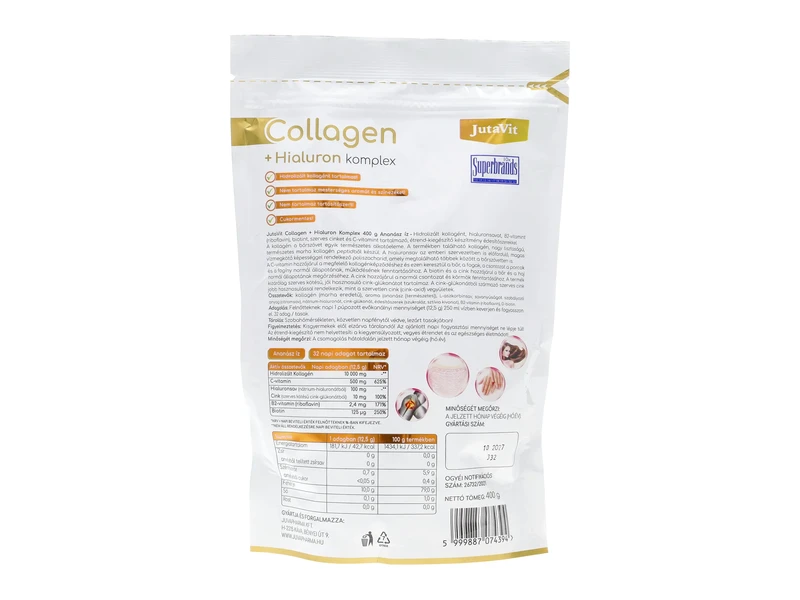 JutaVit Collagen Komplex italpor 400g ANANÁSZ ízben