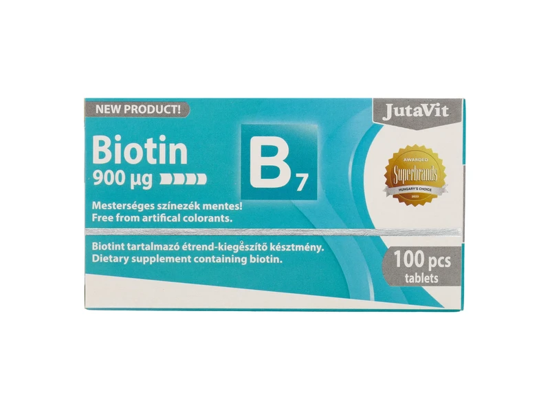 JutaVit Biotin - B7-vitamin tabletta 100db