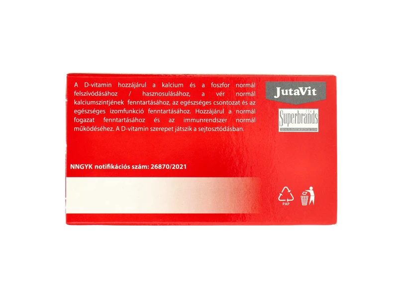 JutaVit D3-vitamin 800-NE KID eper ízű rágótabletta 60db