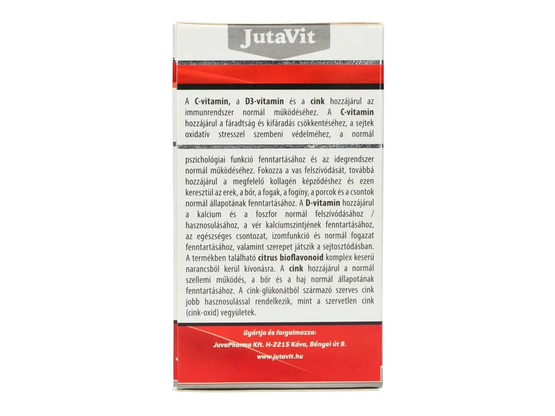 JutaVit C-vitamin 1000mg C+D DUO Plus 100db