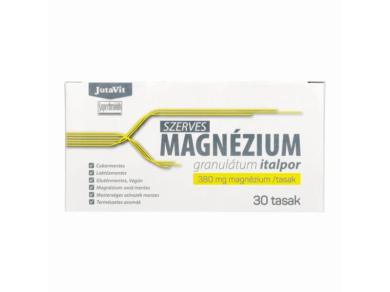 Jutavit Szerves Magnézium granulátum italpor 380 mg/ tasak 30 db