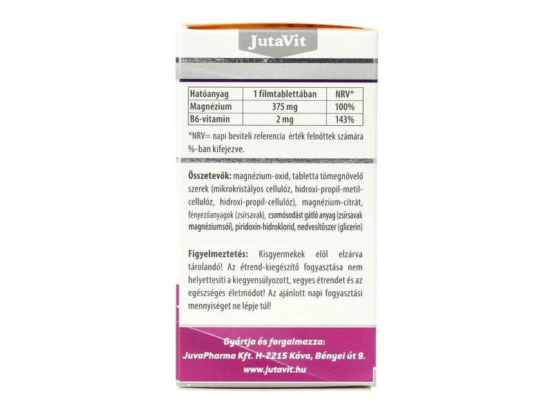 JutaVit Magnézium 375mg+B6 60db